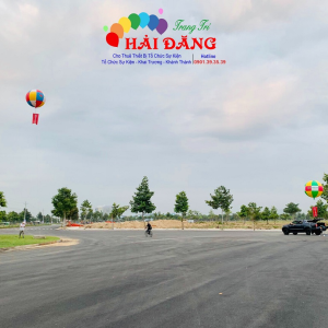 BÓNG KHÍ CẨU VÀ BÓNG KÍCH NỔ TẠI LỄ ĐỘNG THỔ DỰ ÁN PHÚC AN ASUKA 
