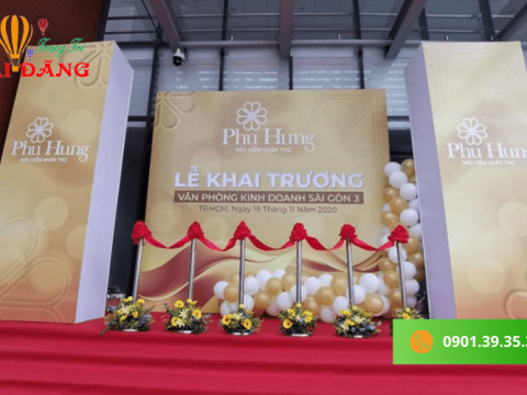 3 lý do nên tin chọn dịch vụ cho thuê sân khấu khai trương - Trang Trí Hải Đăng